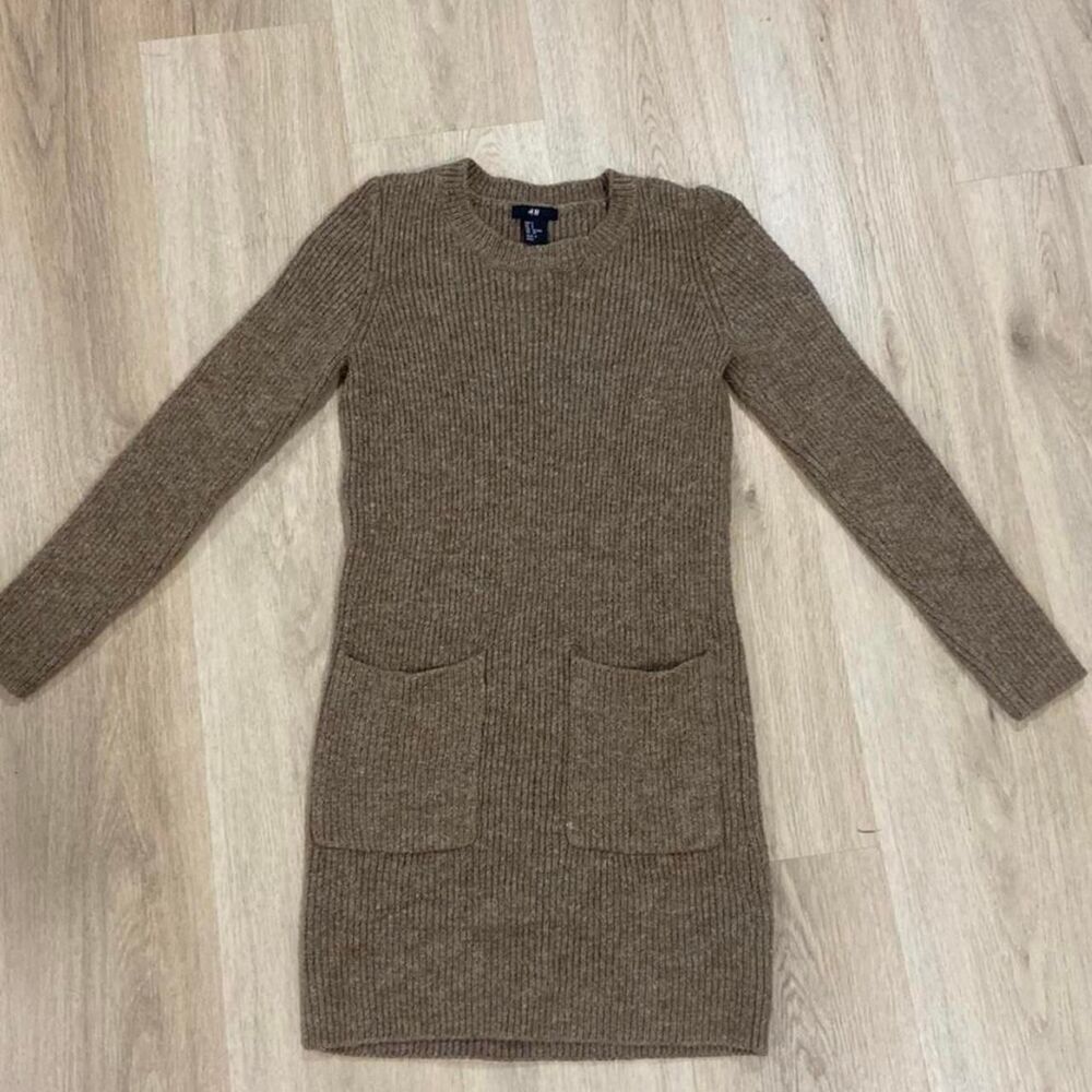 H-m Women's Brown and Tan Dress